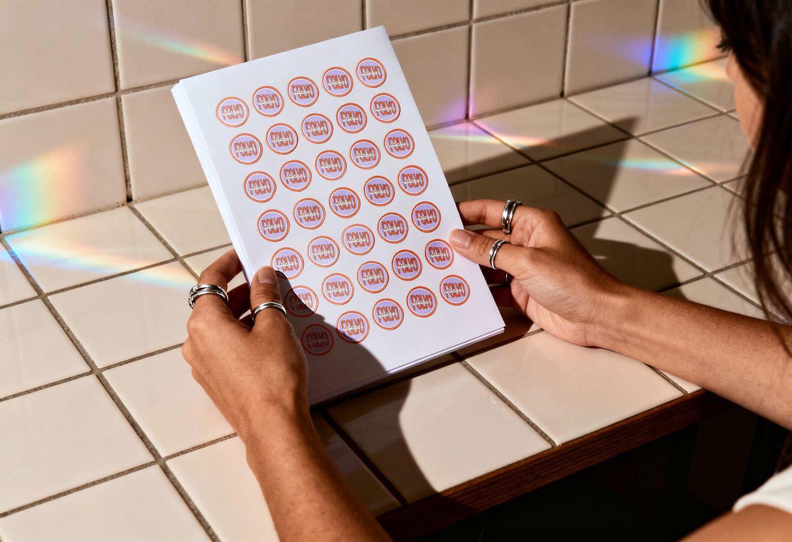 MXT Sticker Label Sheet Mockup